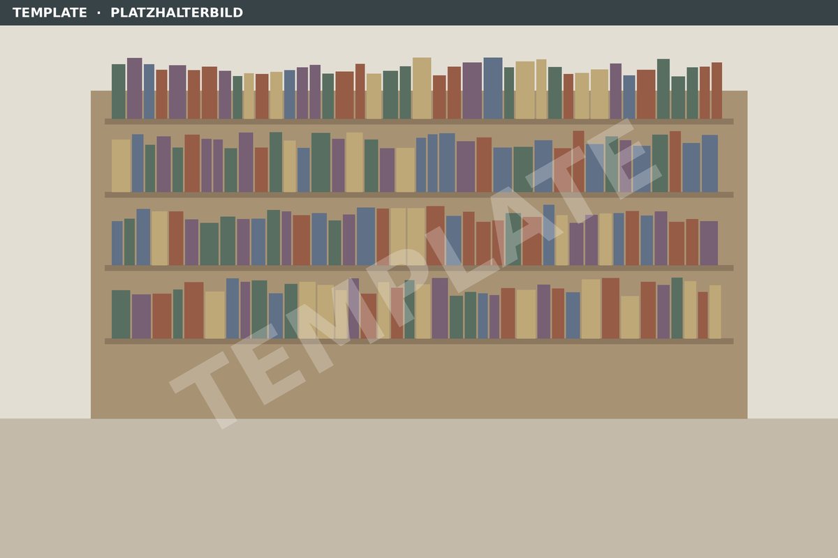 Die Leseecke mit Bücherregal